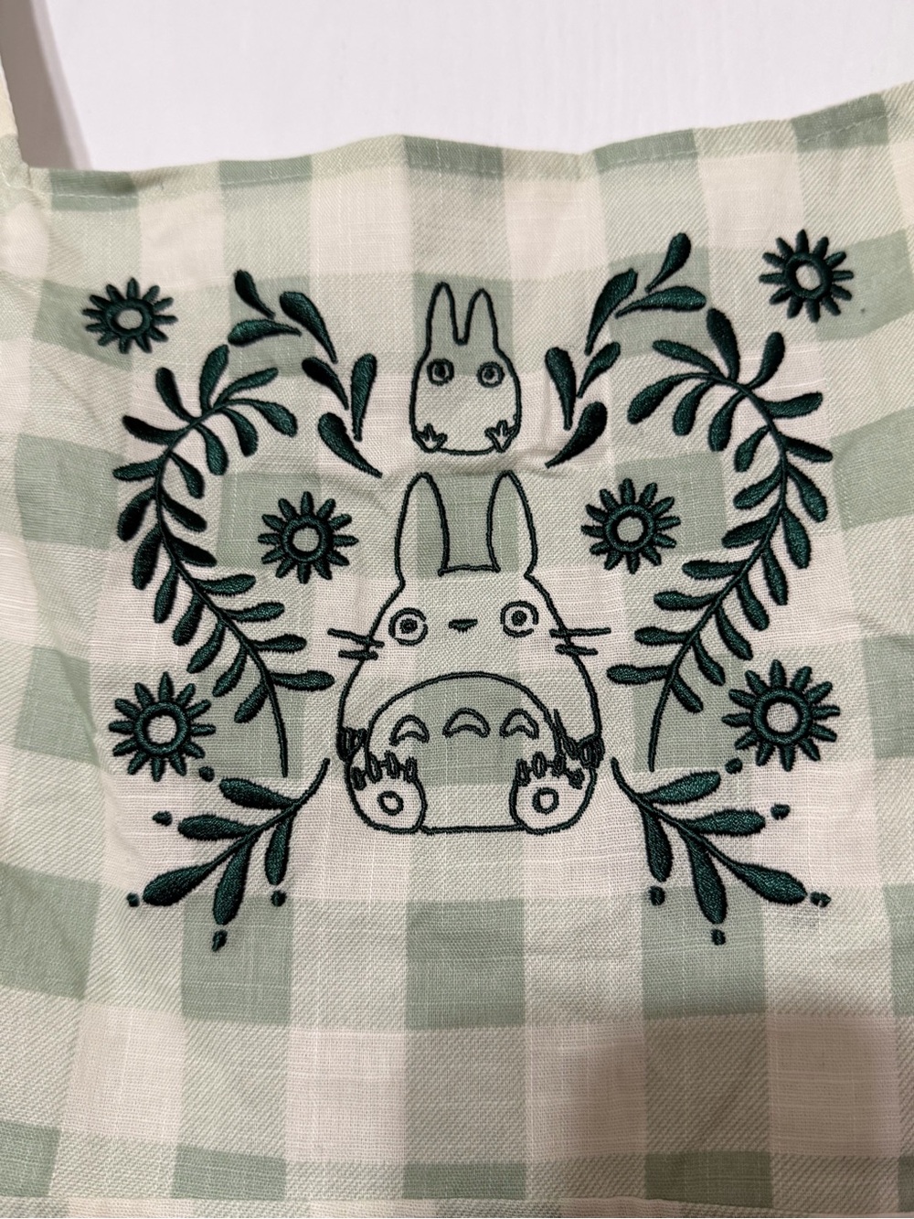 Her Universe My Neighbor Totoro Gingham Pinafore Skirtall Dress Plaid Hot Topic - Picture 6 of 15